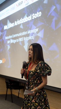 Elisa Aristizabal Soto 女士代表 XRP（FIRST Robotics 其下機構）致辭